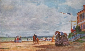  eugene - Boudin Eugène Louis plage à Trouville 1863 II